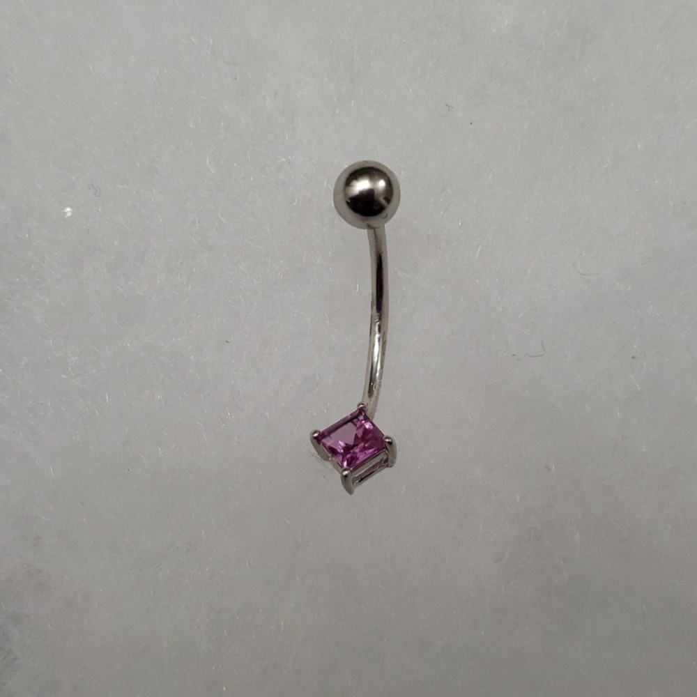 New 14k Gold 14g Navel Bellybutton Ring Barbell